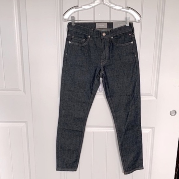 NWT Everlane Skinny Jeans 25 – Mid Rise Ankle Crop Dark Wash Stretch Denim Class - Picture 3 of 12